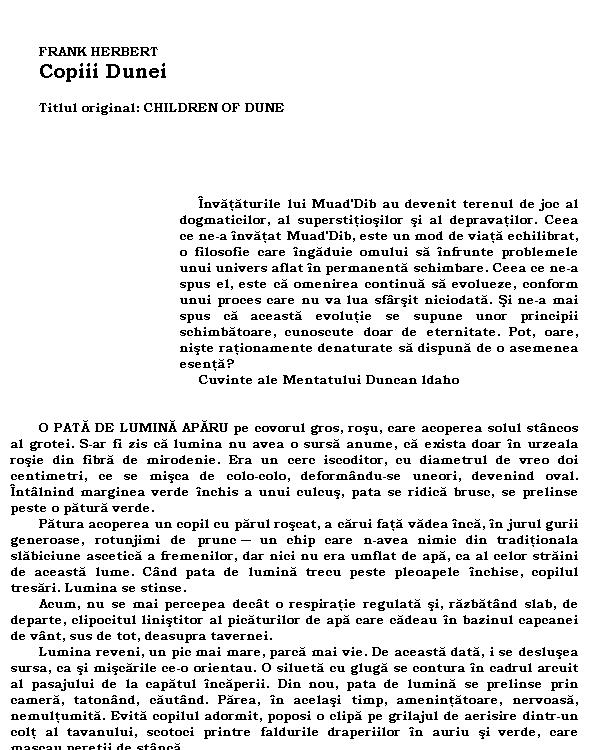 Copiii Dunei
