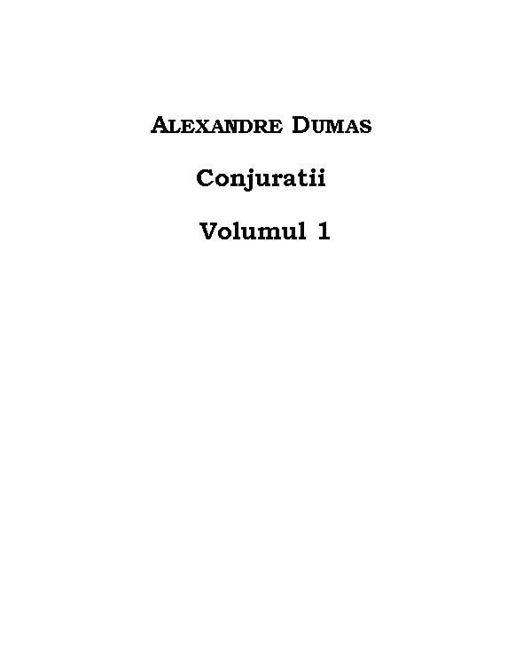Conjuratii - vol.1