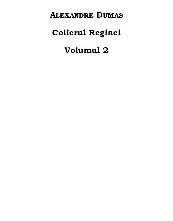 Colierul Reginei vol.2