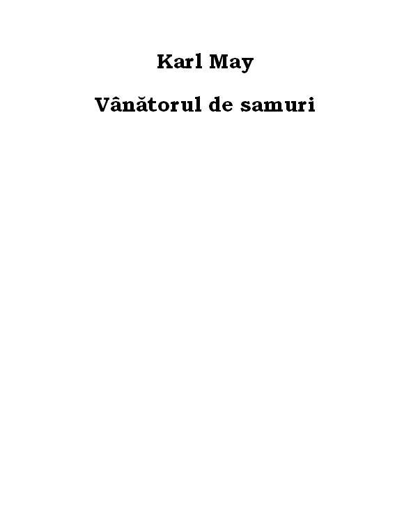 Vanatorul de samuri