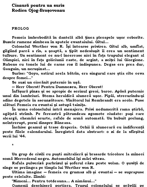 Cianura pentru un suris