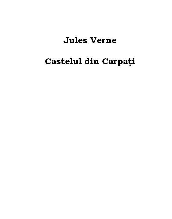 Castelul din Carpati