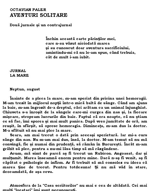 Aventuri solitare
