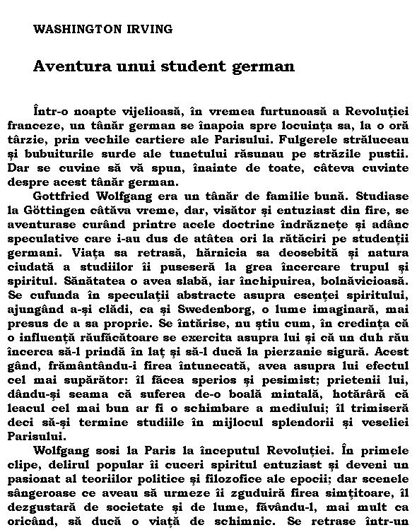 Aventura unui student german