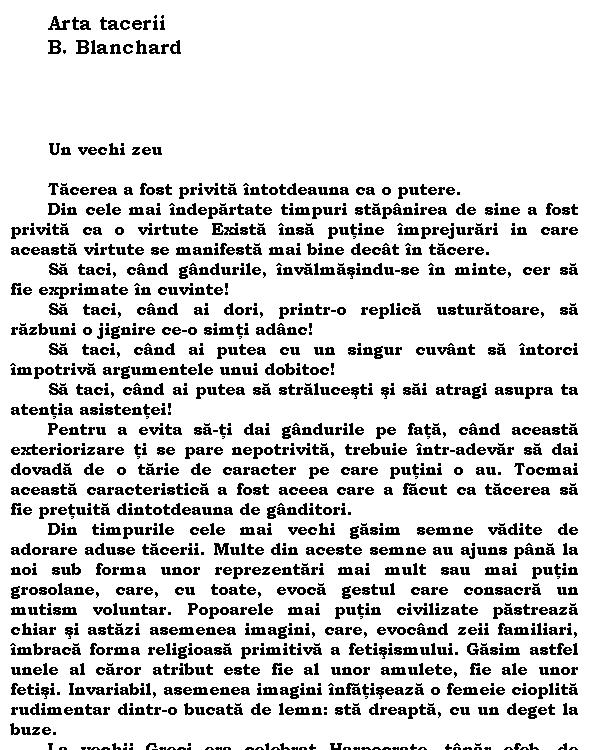 Arta tacerii