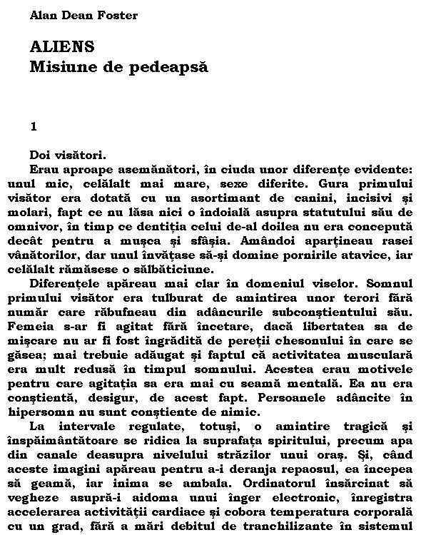 Aliens - Misiune de pedeapsa