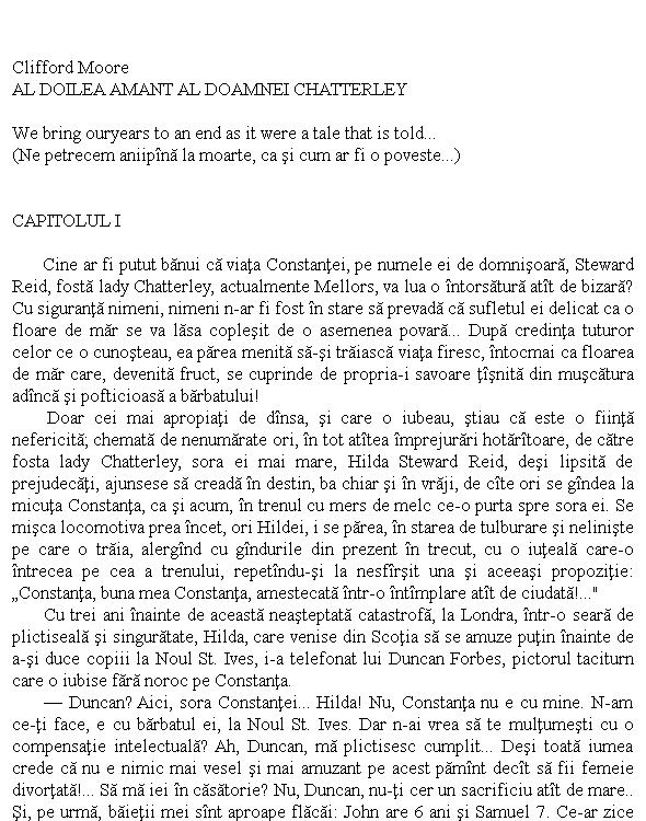 Al doilea amant al doamnei Chatterley