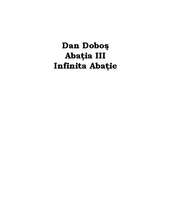 Abatia 3 - Infinita Abatie