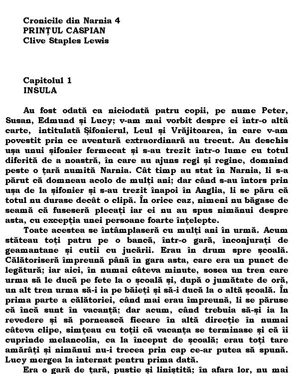 Cronicile din Narnia 4 - Printul Caspian