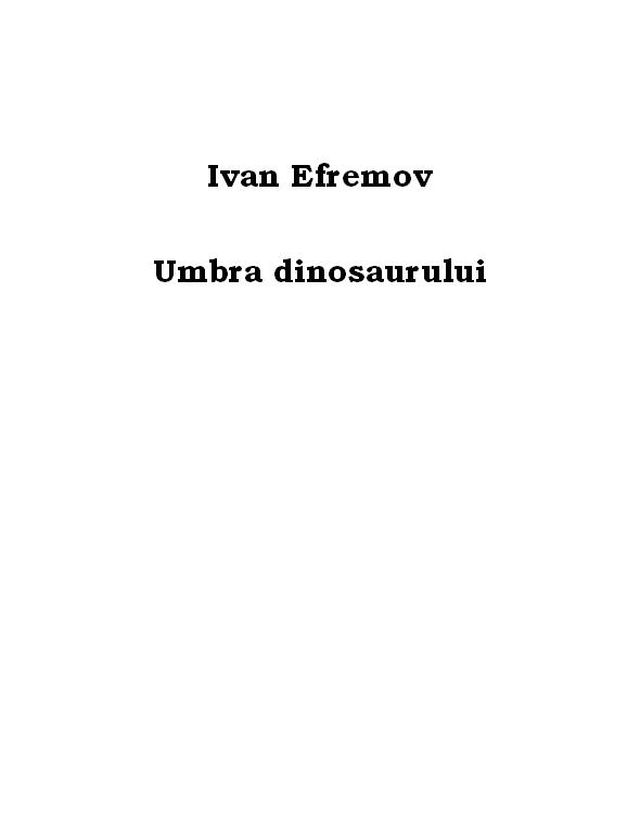 Umbra dinosaurului